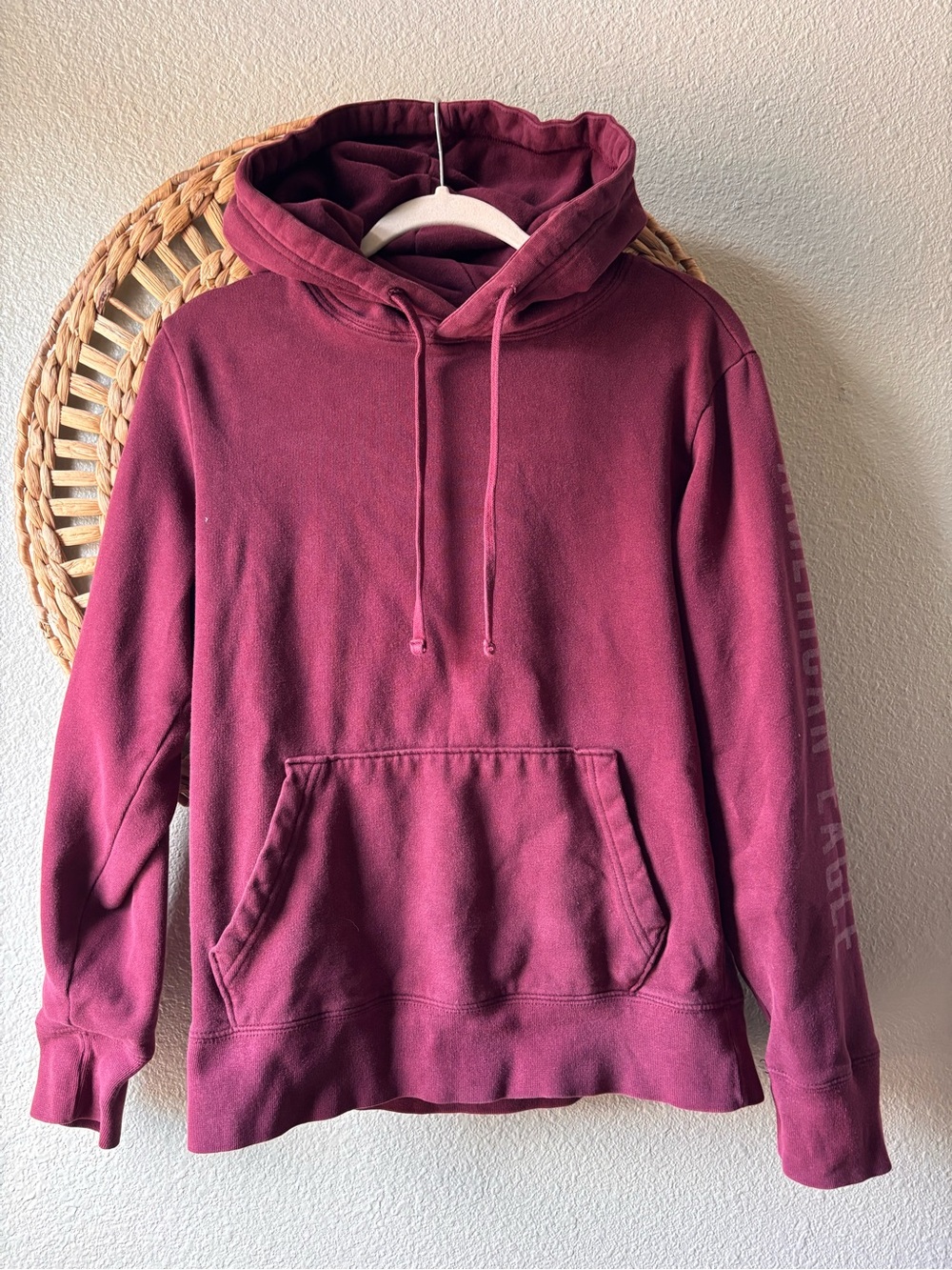 American Eagle Burgundy Super Soft Hoodie